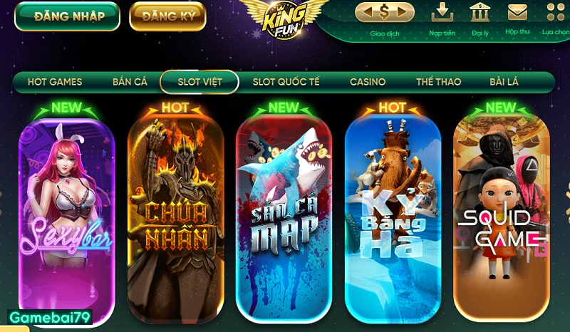 Cổng game nổ hũ King Fun uy tín đỉnh cao