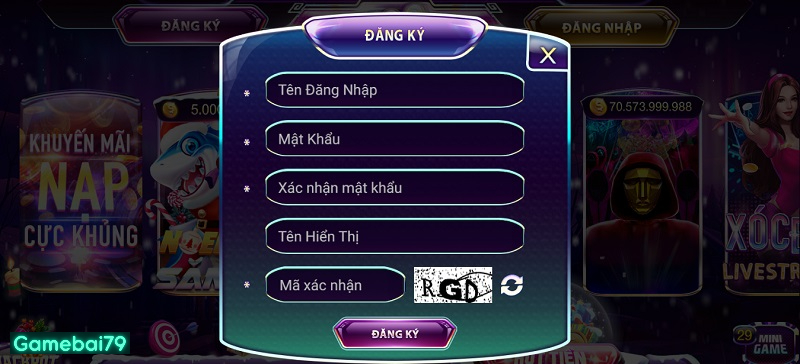 Hướng dẫn đăng ký tài khoản tại cổng game bài uy tín nhanh chóng