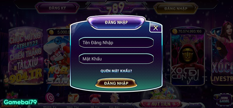 Hướng dẫn đăng nhập tài khoản game cá cược nhanh chóng 789 Club