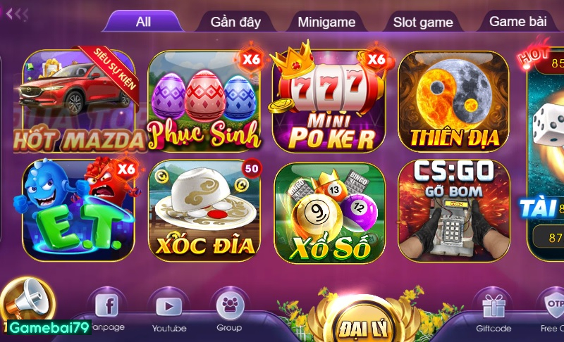 Kho game đa dạng bậc nhất thị trường game bài đổi thưởng