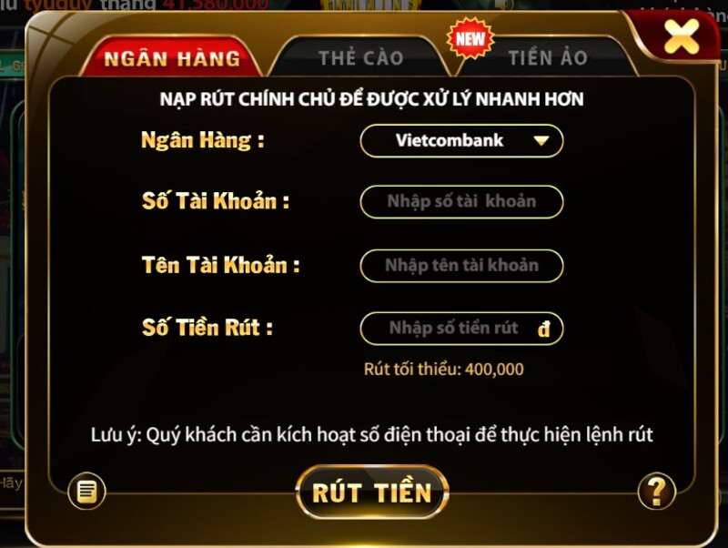 HitClub rut ngan hang 1