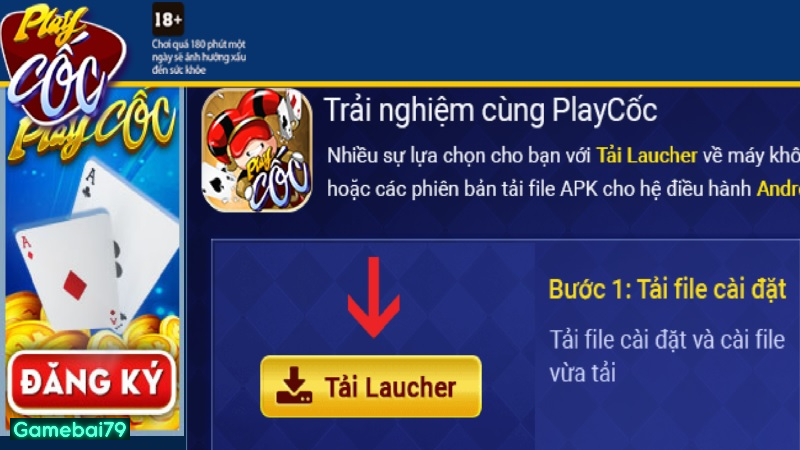 Hướng dẫn cược thủ tải ứng dụng cổng game về thiết bị