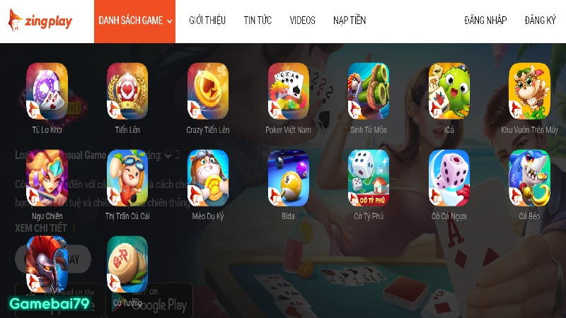 Kho game đổi thưởng hấp dẫn hàng đầu tại cổng game Zingplay