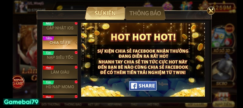 Chia sẻ thông tin công khai lên Facebook để nhận thưởng