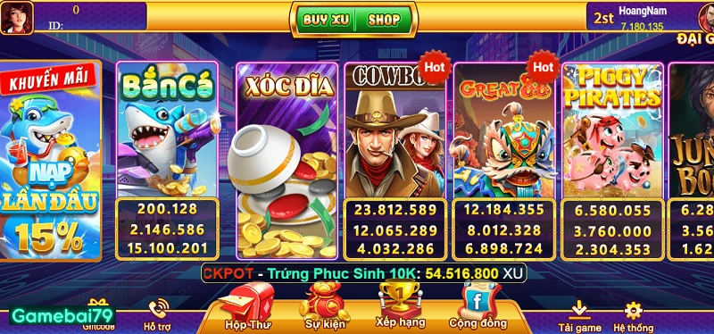 Cổng game ăn tiền mặt hàng đầu Châu Á - Săn Hũ 777