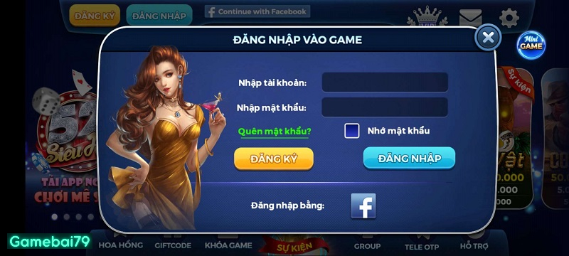 Đăng nhập tài khoản chính chủ để trải nghiệm game