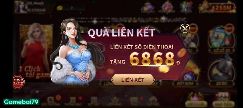 Liên kết tài khoản game để nhận tiền thưởng