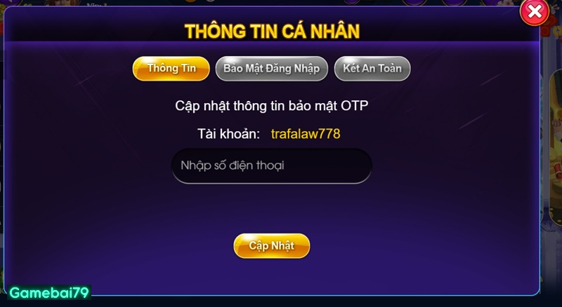 Kích hoạt mã OTP để gia tăng thêm bảo mật chắc chắn