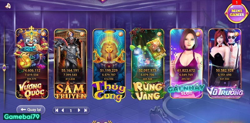 Các tựa game slot tại cổng game trực tuyến W365