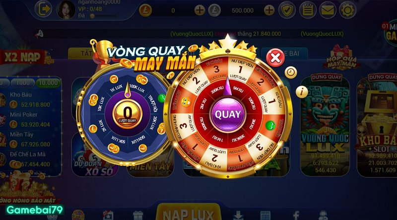 Những vòng quay may mắn tại đây