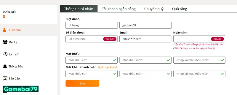 Cập nhật thông tin chính chủ để đảm bảo an toàn nhanh chóng nhất