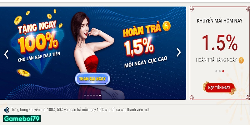 Ưu đãi hoàn trả không giới hạn với tỷ lệ cao