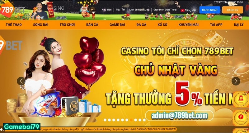 Giao diện 789bet được thiết kế đẹp mắt khiến bạn ấn tượng sâu sắc