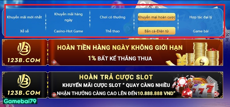 Phân loại khuyến mãi cho người chơi dễ tìm kiếm