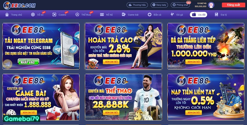 Nhiều đầu game phong phú cho người chơi lựa chọn