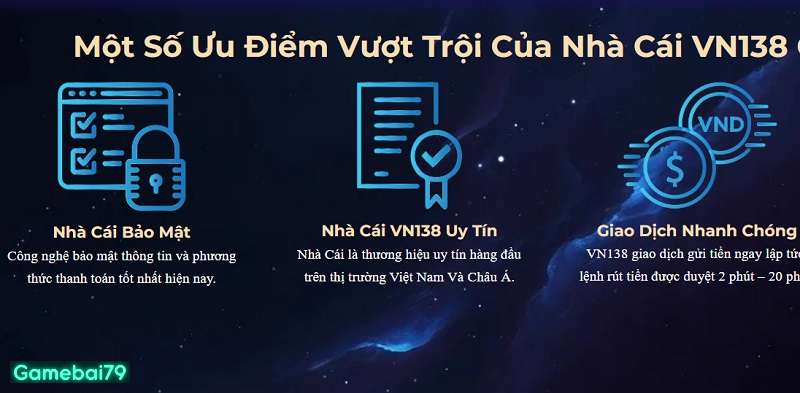 Một số thế mạnh vượt trội giúp nhà cái thu hút giới cược thủ VN138