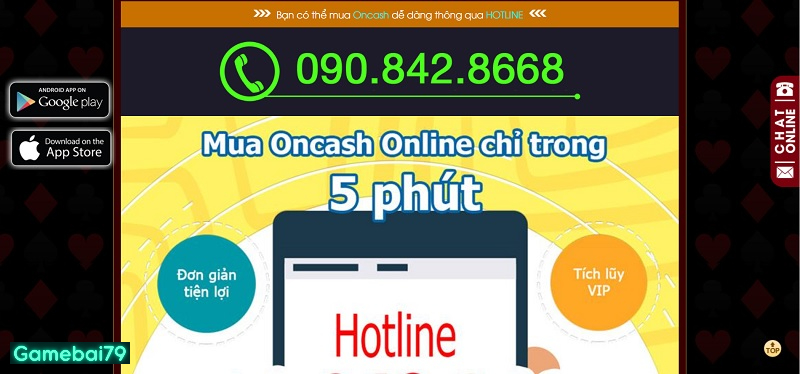 Nạp tiền chơi game qua hotline trực tiếp