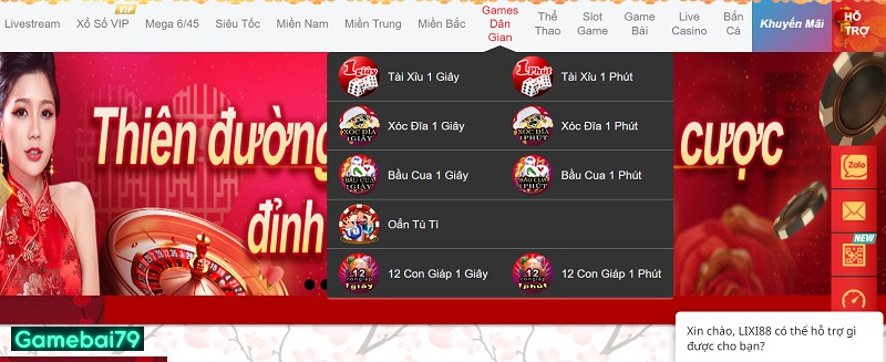 Lixi88 mang đến cách chơi đa dạng cho anh em