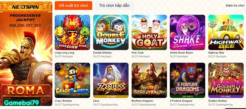 Kho game sở hữu đa dạng thể loại trò chơi